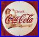 Vintage-Style-Coca-Cola-Porcelain-Sign-Soda-Pop-Bottle-Pin-Up-12in-Round-01-cx
