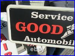 Vintage Style Goodyear Tires & Service Sign On A 1947 Coca Cola Sign Blank