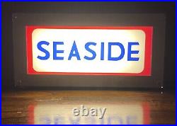 Vintage Style Seaside Service Station Gas Station Lighted Sign
