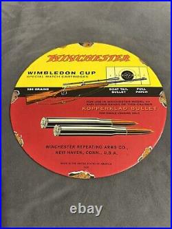 Vintage Style Winchester Wimbledon Cup Cartridges Steel Metal Quality Sign