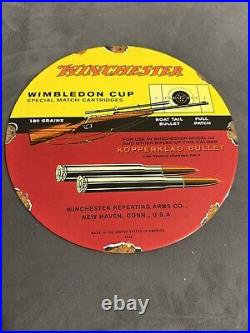 Vintage Style Winchester Wimbledon Cup Cartridges Steel Metal Quality Sign