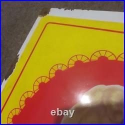 Vintage Sunbeam Bread Porcelain Enamel Sign Rare Concave Original Patina 16x13