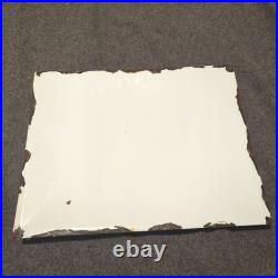 Vintage Sunbeam Bread Porcelain Enamel Sign Rare Concave Original Patina 16x13