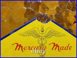 Vintage Sunoco Porcelain Sign Old Car Truck Motor Oil Gas Advertising Display