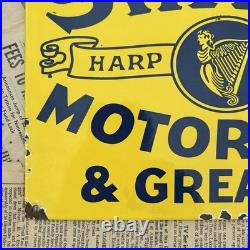 Vintage Swarc Motor Oils & Greases 8x12 Inches Porcelain Enamel Sign