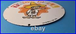 Vintage Taco Bell Sign Porcelain Restaurant Fast Food Diner Gas Pump Sign