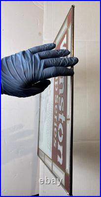 Vintage Talladega NASCAR Winston Cup Series Glass Advertising Sign Collectible