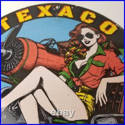 Vintage Texaco Gasoline Gas Pump Sign Aviation Airplane Porcelain Sign Vintage Texaco Gasoline Gas Pump Sign Aviation Airplane Porcelain Sign