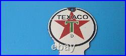 Vintage Texaco Gasoline Porcelain Ladies Gas Oil Service Restroom Pump Sign