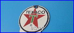 Vintage Texaco Gasoline Porcelain Ladies Gas Oil Service Restroom Pump Sign