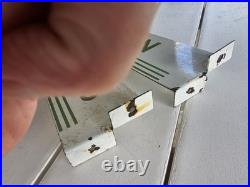 Vintage Texaco Restroom Mens Ladies Set Flange Porcelain Sign Double Sided