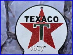 Vintage Texaco The Texas Company Distributor Porcelain Gas Sign