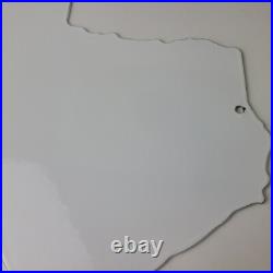 Vintage Texas Shaped Sign USA Humble Gas Service Station Pump Porcelain Sign