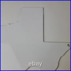 Vintage Texas Shaped Sign USA Humble Gas Service Station Pump Porcelain Sign