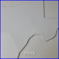 Vintage Texas Shaped Sign USA Humble Gas Service Station Pump Porcelain Sign