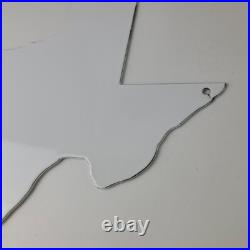 Vintage Texas Shaped Sign USA Humble Gas Service Station Pump Porcelain Sign