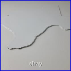 Vintage Texas Shaped Sign USA Humble Gas Service Station Pump Porcelain Sign