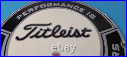 Vintage Titleist Golf Sign #1 Ball Golfing Dealer Porcelain Gas Pump Sign