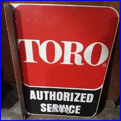Vintage Toro Double Sided Flanged Sign (authorized Service) Vintage Toro Double Sided Flanged Sign (authorized Service)