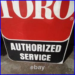 Vintage Toro Double Sided Flanged Sign (authorized Service) Vintage Toro Double Sided Flanged Sign (authorized Service)
