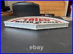 Vintage Trico Wiper Blades Advertising Thermometer Gas Oil Sign no glass