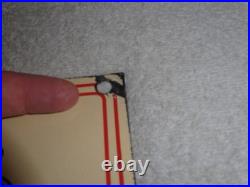 Vintage Triumph Motorcycles Dealer 14 X 10 Porcelain Metal Gasoline & Oil Sign