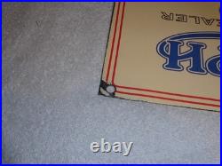 Vintage Triumph Motorcycles Dealer 14 X 10 Porcelain Metal Gasoline & Oil Sign