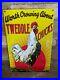 Vintage-Tweddle-Chicks-Porcelain-Sign-Farm-Chicken-12-X-8-01-woev