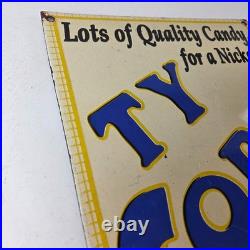 Vintage Ty Cobb Baseball Sign MLB Candy Michigan Porcelain Gas Sign