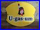 Vintage-U-gas-um-Porcelain-Gas-Pump-Sign-Indian-12-X-10-01-ppss