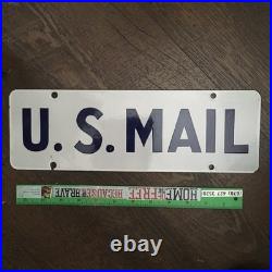 Vintage US Mail Porcelain Sign