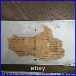Vintage US Mail Porcelain Sign