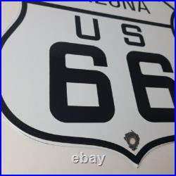 Vintage US Route 66 Arizona Sign Porcelain Highway Road Marker Gas Pump Sign Vintage US Route 66 Arizona Sign Porcelain Highway Road Marker Gas Pump Sign