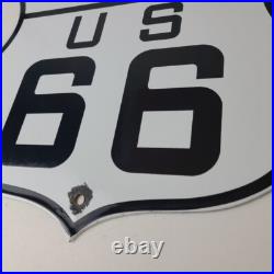 Vintage US Route 66 Arizona Sign Porcelain Highway Road Marker Gas Pump Sign Vintage US Route 66 Arizona Sign Porcelain Highway Road Marker Gas Pump Sign