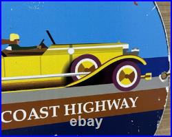 Vintage Union Gasoline Porcelain Sign Gas Station Motor Oil Pch California 1