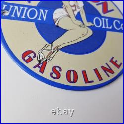 Vintage Union Oil Co Sign Aviation Gas Service Pump Porcelain Sign Vintage Union Oil Co Sign Aviation Gas Service Pump Porcelain Sign