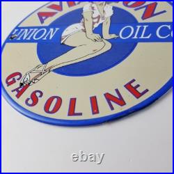 Vintage Union Oil Co Sign Aviation Gas Service Pump Porcelain Sign Vintage Union Oil Co Sign Aviation Gas Service Pump Porcelain Sign