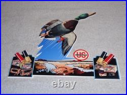Vintage Us Ammunition Duck Hunting Metal Gun Bullet United States Gasoline Sign