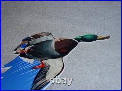 Vintage Us Ammunition Duck Hunting Metal Gun Bullet United States Gasoline Sign