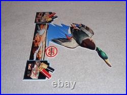 Vintage Us Ammunition Duck Hunting Metal Gun Bullet United States Gasoline Sign