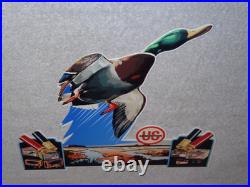 Vintage Us Ammunition Duck Hunting Metal Gun Bullet United States Gasoline Sign