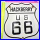 Vintage-Us-Route-66-Hackberry-Porcelain-Metal-Highway-Sign-Gas-Oil-Road-Shield-01-sw