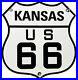 Vintage-Us-Route-66-Kansas-Ks-Porcelain-Metal-Highway-Sign-Gas-Oil-Road-Shield-01-de