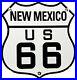 Vintage-Us-Route-66-New-Mexico-Porcelain-Metal-Highway-Sign-Gas-Oil-Road-Shield-01-fa