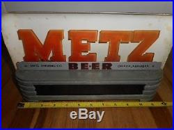 Vintage VERY RARE Metz Beer OMAHA NE Lighted Advertising Cash Register SIGN