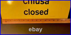 Vintage Very Unusual No Skiing Sign Without A Red Diagonal Slash Line On It