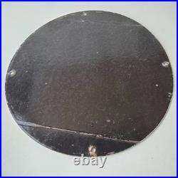 Vintage Vespa Sign Gas Motorcycle Bike Gas Pump Porcelain Sign