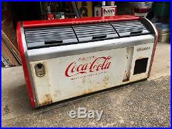 Vintage Victor CL-35A Coca Cola Embossed 3 Door Cooler Diner Soda Fountain Bar