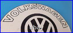 Vintage Volkswagen Sign Porcelain Dealership Sales VW Mighty Mouse Gas Sign