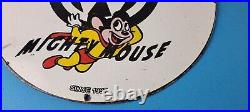 Vintage Volkswagen Sign Porcelain Dealership Sales VW Mighty Mouse Gas Sign